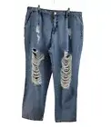 Forever 21+ Jeans Plus Size 3X Distressed Light Wash Jeans