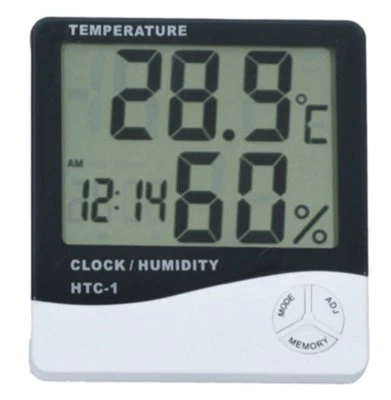 Thermometer Digital LCD Hygrometer Temperature Humidity Meter Alarm Clock Indoor