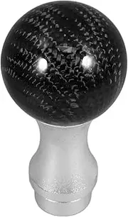 CHILDWEET Carbon Fiber Blocking Ball Car Shifter Knob Automatic Shift Knob Racing Car Gear Shift Knob Stick Shifter Knobs Replacement Shift Knob Manual Shifter Knob Driving Plastic Black