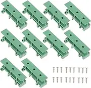JUMPLAWN 10Sets Din Rail Mounting Adapters PCB Brackets for Electrical Clips Easy Installation Includes Brackets Screws for Circuit Boards