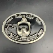 Brand New Old Stock BOTTOM'S UP QUENCH YOUR THIRST BOTTLE OPENER BELT BUCKLE!