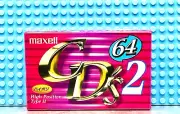 MAXELL CD'S II 64 VS. V TYPE II BLANK CASSETTE TAPE (1) (SEALED)