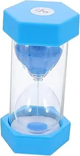 Abaodam Sand Timer: Hexagonal Sand Clock 5 Minute Hourglass Sandglass Clock Countdown Timer for Kids Games Classroom School Prize Party Favors Blue