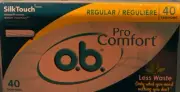 Pro Comfort Applicator Free Digital Tampons, Regular Absorbancy, 40 Count (Pack