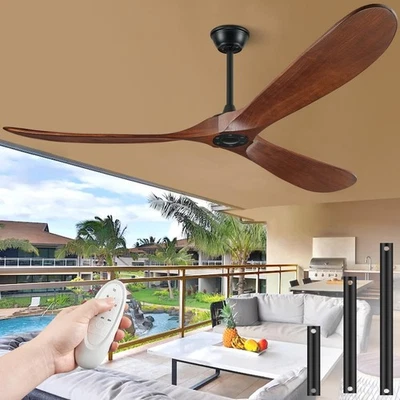 72" Ceiling Fans Without Lights 72 inch Ceiling Fan No Light High CFM Quiet 3...