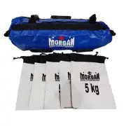 Morgan Sports - 25kg Sand Bag - PT Boot Camp Training - Inc. 3x 5kg Bag Pockets