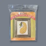1974 Pauline Denham Crewel Embroidery Summer Squash Kit