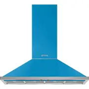 Smeg 120cm Portofino Turquese Canopy Rangehood KPFA12T