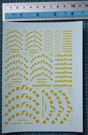 1/18 1/12 1/24 1/20 1/43 decals Goodyear good year C (yellow) 791