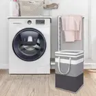 Foldable Laundry Basket Waterproof Fabric Storage Basket for Bathroom Baby Room