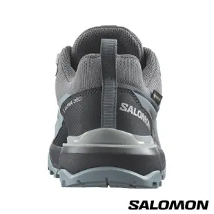 【salomon官方直營】女 X ULTRA 360 Goretex 低筒登山鞋(灰/綠/灰)