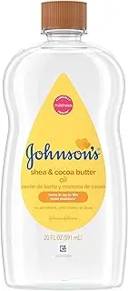 Johnson's Baby Oil, Mineral Oil Enriched With Shea & Cocoa Butter, 20 fl. oz