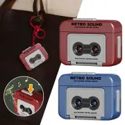 Creative Mini Tape Recorder Keychain Retro Recorder Keychain Cassette Player