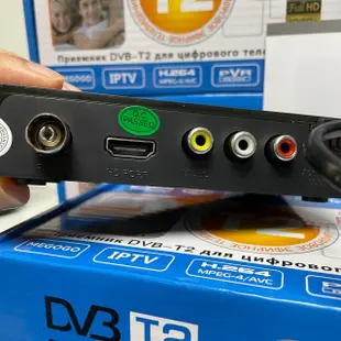 台灣保固 地面無線數位機上盒DVB-T T2 MPEG4高清節目 DTVC數位電視機上盒 進口機頂盒（英文版）