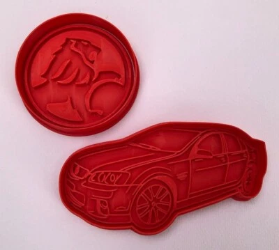Holden VE Commodore & badge cookie cutter fondant stamp car embosser debosser