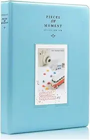 AIMALL 128-Pocket Photo Album Case for Fujifilm Instax Mini Camera Film – PU Leather Cover, Durable PVC Inner, 6.1x8in Storage for Polaroid Photos, Compact and Stylish