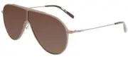 NEW MCM 502S 022 Semi Matte Grey Sunglasses with Brown Lenses & MCM Case