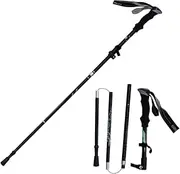 Folding Walking Stick Retractable Cross-Country Stick Mountaineering Stick Ultra-Light Walking Stick Cane Trekking Poles Black Trekking Sticks Ultra Light