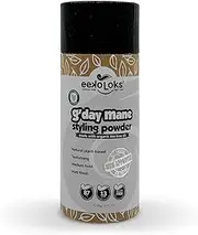 eekoloks? G'Day Mane? Styling Powder ? Made for Medium Hold & 8-Hour Control ? 87% Natural, Plant-Based & 100% Vegan ? No Parabens, Sulphates, or Phthalates ? Australian Made, Suitable for 13+ Years, 30g