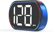 AZIJYV Car Head Up Display HUD, GPS Speedometer X2, Digital Speedometer Kilometer with LED Large Font, USB Cable, Plug and Play, Suitable for All Cars