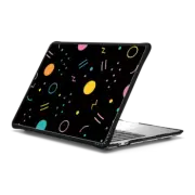 MacBook Pro 13-inch (M1 / M2 / Intel) Impact Case Colorful Shapes (Black)