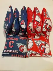 8 Cornhole Bag Set Corn Hole Cleveland Guardians BL/RD