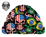 Custom Hydrographic Safety Hard Hat Mining Industrial AMERICAN BRAZIL MSA CAP