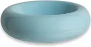 KTLECL 6.1 Inch Cat Bowls, 7 oz Ceramic Cat Food Bowl, Whisker Fatigue Relief Cat Bowl, Anti-Vomiting, Protect Spine, Perfect for Indoor Cats（Blue）