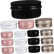 20pcs Round Aluminum Soap Boxes Small Storage Cases for Cosmetics Travel Size Tins Leakproof Safe for Jewelry Diy Candle Making