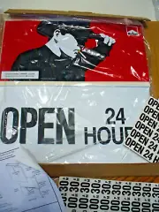 Vintage 1990'sMarlboro COWBOY Open/Closed Store Business Hours Sign New