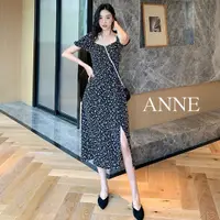 在飛比找蝦皮商城優惠-ANNE｜碎花法式連身裙【AD10288】長裙 裙 洋裝夏天