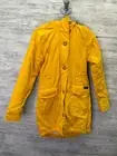 Abercrombie & Fitch Coat Womens XS Yellow Full Zip Sherpa Lined Faux Fur Parka