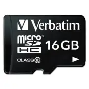 Verbatim 16GB microSDHC Memory Card UHS I U1 Full HD 1080p Waterproof Shockproof