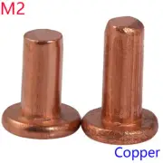 M2 Countersunk Flat Head Solid Copper Rivet Nut Insert nuts