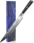 Sunnecko Carving Knife 8 Inch, Slicing Knife with Damascus Steel VG10 Blade, Sha