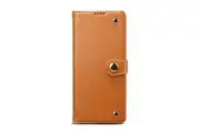 For Samsung Galaxy S20+ Plus Case Genuine Leather Luxury Wallet Case Light Brown