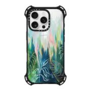 iPhone 16 Pro Bounce Case MagSafe Compatible EttaVee Brushstroke Jungle