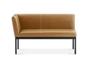 Elliot Leather Left Banquette Bench