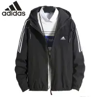 在飛比找蝦皮購物優惠-愛迪達 Adidas 新品男士女士夾克防水降落傘夾克毛衣