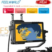 FEELWORLD F5 Pro V4 6 Inch Touch Screen DSLR Camera Field Monitor 3D LUT 4K HDMI