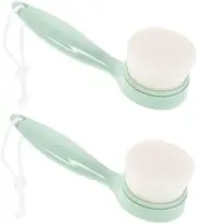 VICASKY Multi-function Facial Brush 2pcs Skin Care Tool Soft Bristles for Women Face Cleansing and Makeup Removal