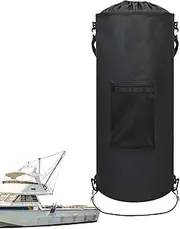 Portable Trash Can | Automotive Garbage Cans | 11-15 Gal Waterproof Holder Folding Container Organizer with Drawstring for Camping Road Travel