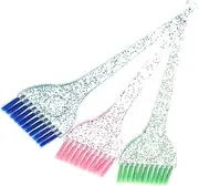 PLAFOPE 3Pcs Hair Coloring Brush with Handles Professional Hair Dyeing Applicators for Salon Use Comfortable Grip for Precise Application Vibrant Colors