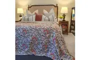 Spring Garden Kantha Bedspread | 220x270cm Summer Cotton Bedcover