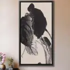 Chinese Botanical Painting Canvas Wall Art Japanese Ink Nature Decor Banana Leaf