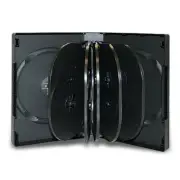 5 39mm Black 12 Disc DVD Storage Case Box for CD DVD Disc