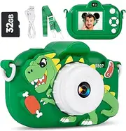 Kids Camera Toys for Boys Age 3-8, 1080P Toddler Digital Camera with 32GB SD Card, Toddler Toys for Kids, Christmas Birthday Gifts for Boys 3,4,5,6,7,8 Years Old