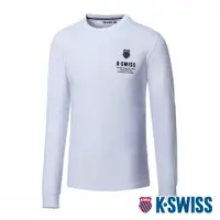 在飛比找蝦皮商城優惠-K-SWISS Back Logo Tee長袖T恤-男-白