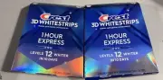 Crest 3d Whitestrips 1 Hour Express 20 Strips, 2 Pack, Exp 2027