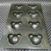 Chiyoda Metal Bear Mini Cake Madeleine Mold 8P Baking Sheet Oven Cooking Sweets